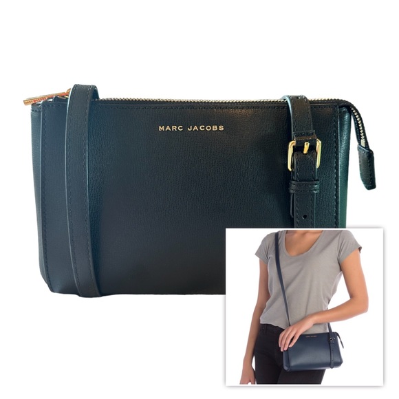 Marc Jacobs Bags Marc Jacobs The Commuter Crossbody Bag Black Gold